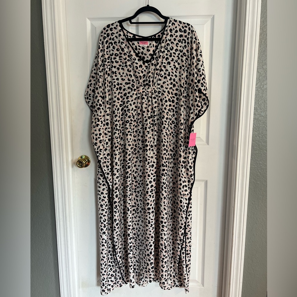 Kate Spade Leopard Print Kaftan Dress
